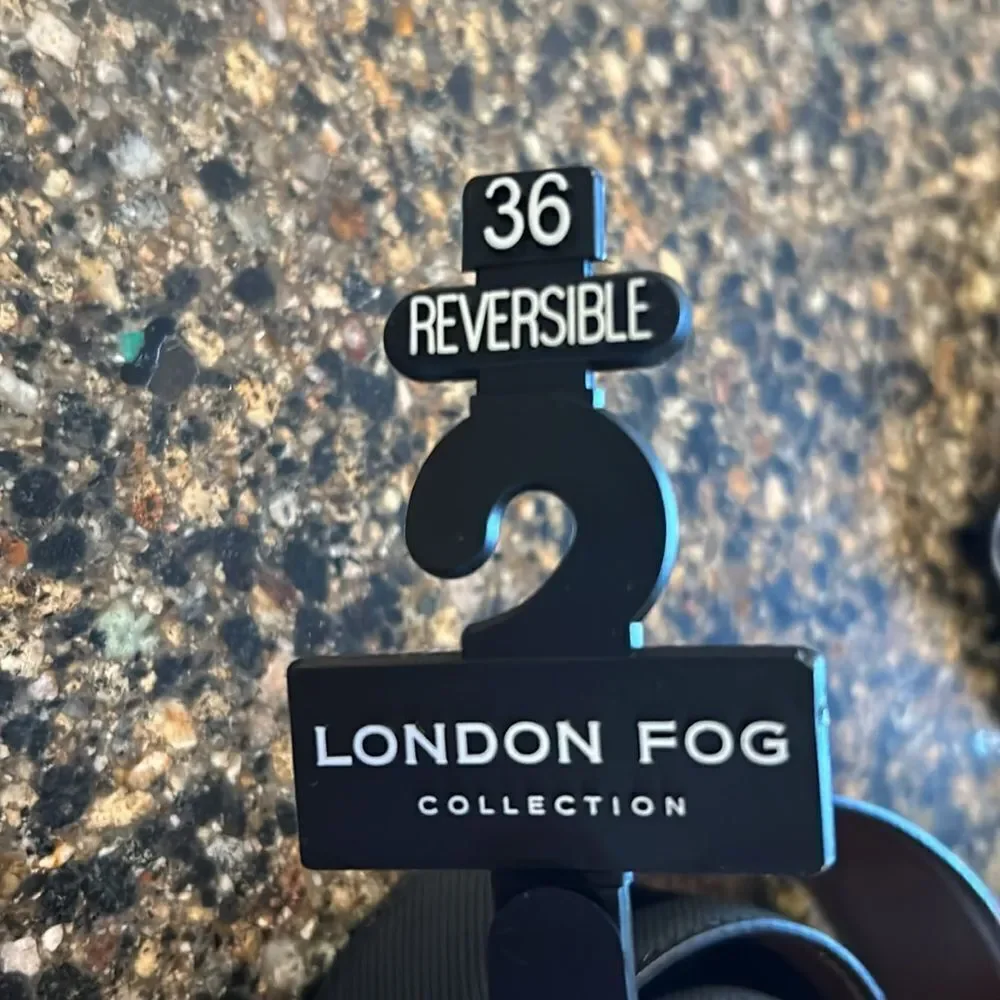 NEW London Fog Men's Reversible Black and Brown Belt